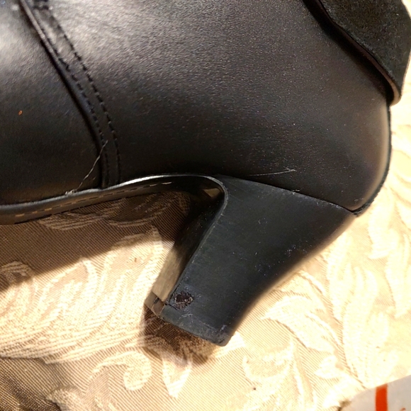 🐈⬛ Glorious RARE Vintage Hush Puppies Velvet Ribbon Spectator Booties - 7.5M - Picture 12 of 16